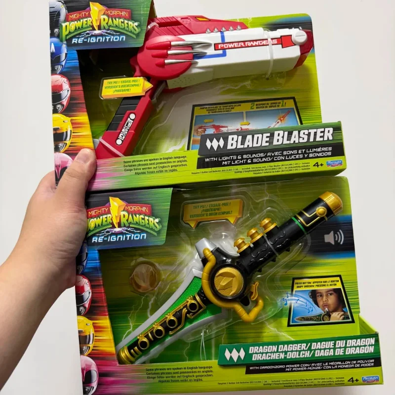 

В наличии: Игрушка-аксессуар Playmates Mighty Morphin Power Rangers Re-Ignition Blade Blaster Dragon Knife со звуковыми эффектами, подарок для куклы