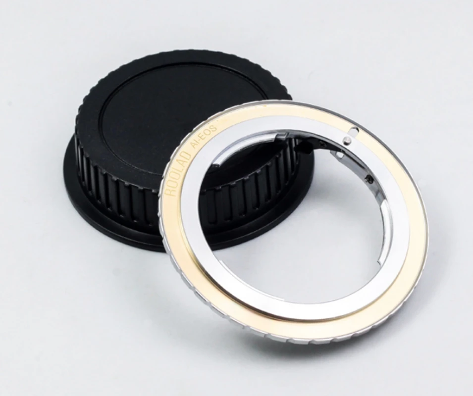 

AI-EOS Camera Lens Mount Adapter Ring adaptorS for NIKON Lens D AISAUTO Manual Lens to Canon DSLR 5D 36D 700D with EOS Cap