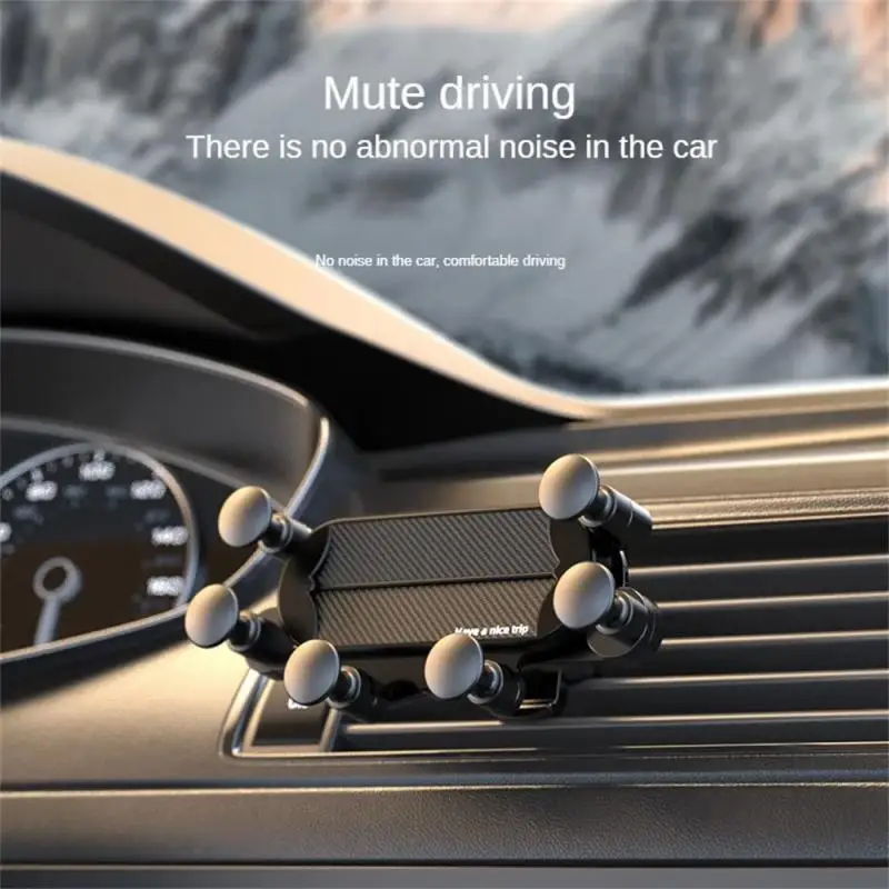Soporte resistente, ligero, de lujo, estable, Flexible, conveniente, bloqueo por gravedad, agarre seguro, soporte ajustable para teléfono de coche, seguro ajustable