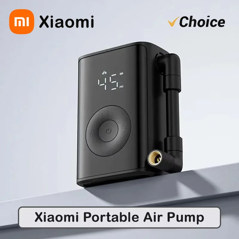 New Xiaomi Portable Air Pump 2000mAh 240g 150psi Electric Air Compressor Tire Pressure Detection Multitool Inflator