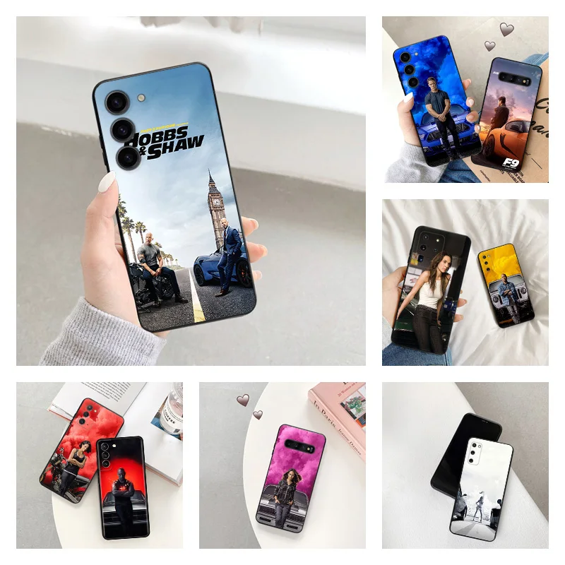 Phone Case for Samsung S24 Ultra S23 FE S22 S21 S20 S10 Fast Furious 9 Michelle Galaxy Note20 Plus Soft Black Silicone Cover