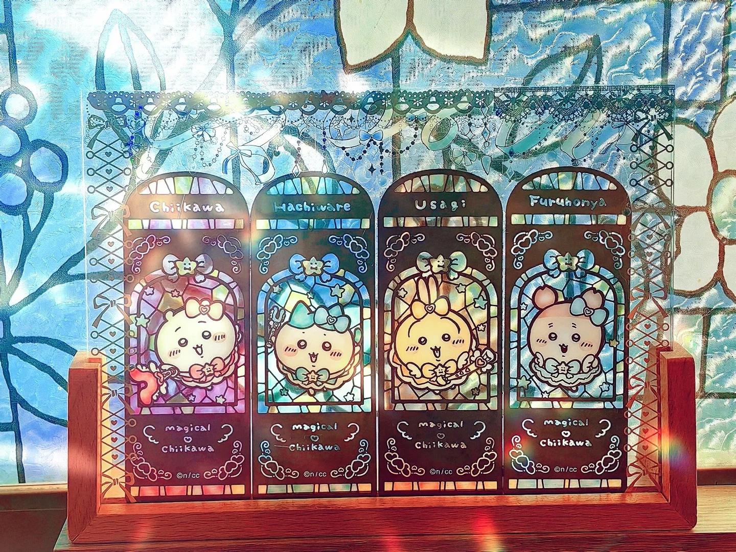 Chiikawa Magic Series Rose Window Transparent Bookmarks Cute Usagi Hachiware Photo Props Shooting Decor Holiday Souvenir Gifts - view 2