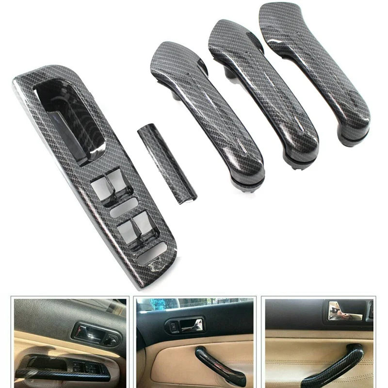 مقبض الباب الداخلي مسند الذراع مقبض الباب اكسسوارات السيارات لشركة فولكس فاجن بورا جولف 4 MK4 ل جيتا 1999-2004 جولف 4 Mk4 2004-N25R #3