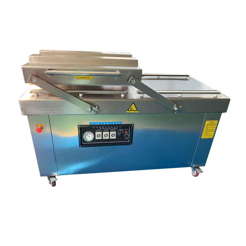 

Continuous rolling vacuum packaging machine, cooked braised meat automatic sealing machine