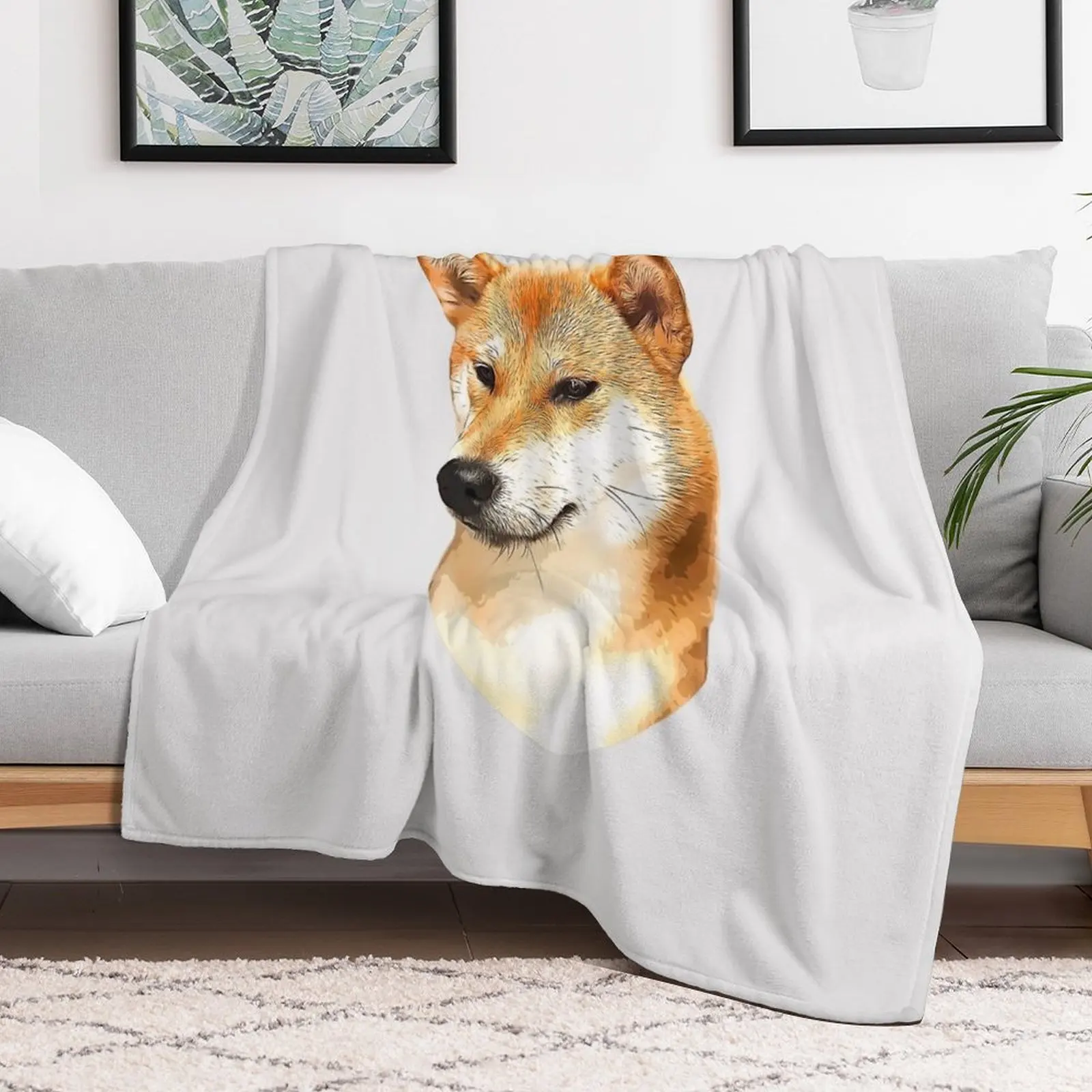 Shiba Inu Stunning Dog! Throw Blanket