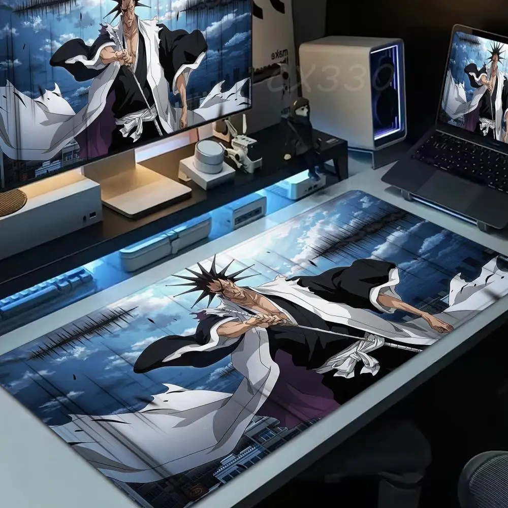 

Bleach Kenpachi Zaraki Mouse Pad Large Computer Mousepad Office 1000x500mm XXL Pc Gamer Non-slip Rubber Keyboard Deskmat