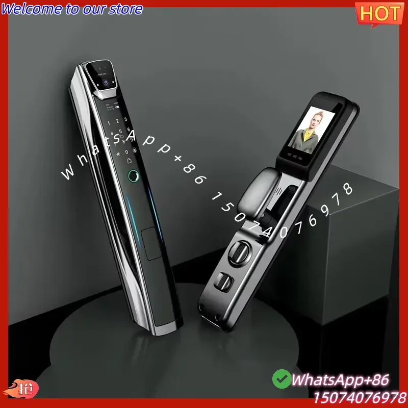 2026 WiFi Face Recognition Door Lock with Video Doorbell 100% Automatic 6068 Fingerprint NFC IC Smartlife App Smart Home