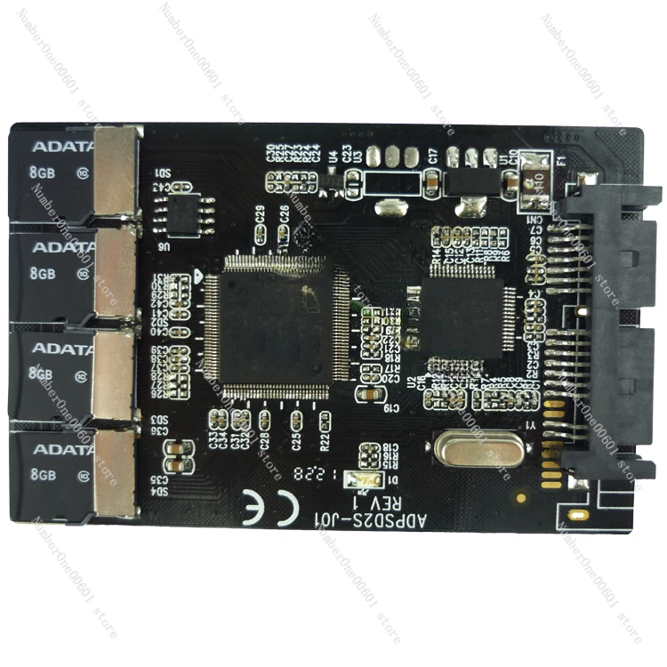 Micro SD To Micro SATA Hard Drive Adapter Card, 4 TF RAID To 1.8-inch for Micro SATA