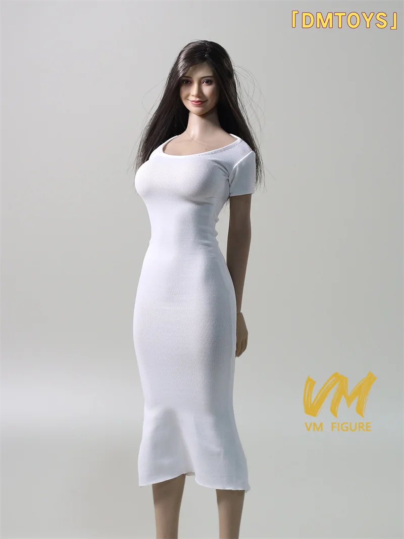 DMTOYS 1/6 تمتد صالح Bodycon ذيل السمكة تنورة فساتين السهرة فستان طويل الملابس صالح 12 "أنثى الجندي عمل الشكل دمى الجسم