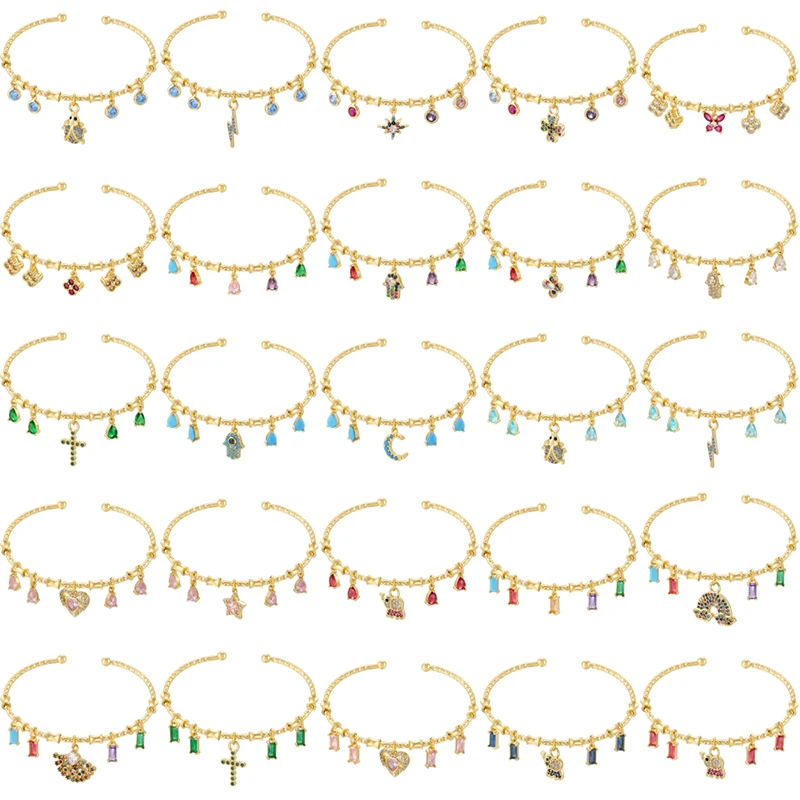 Pulsera de Caramelos para Mujer, Color Dorado, Romántica, con Dijes Redondos, Regalo de Cumpleaños para Mujer, Pulsera para Hombre, Joyería: VL648