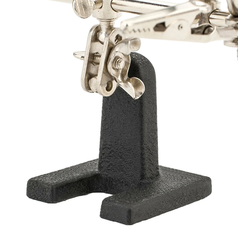 2.5X Magnifying Glass Third Hand Soldering Stand for w/ Dual Adjustable Alligator Clips for Welding Jewelry Small Drop Shipping