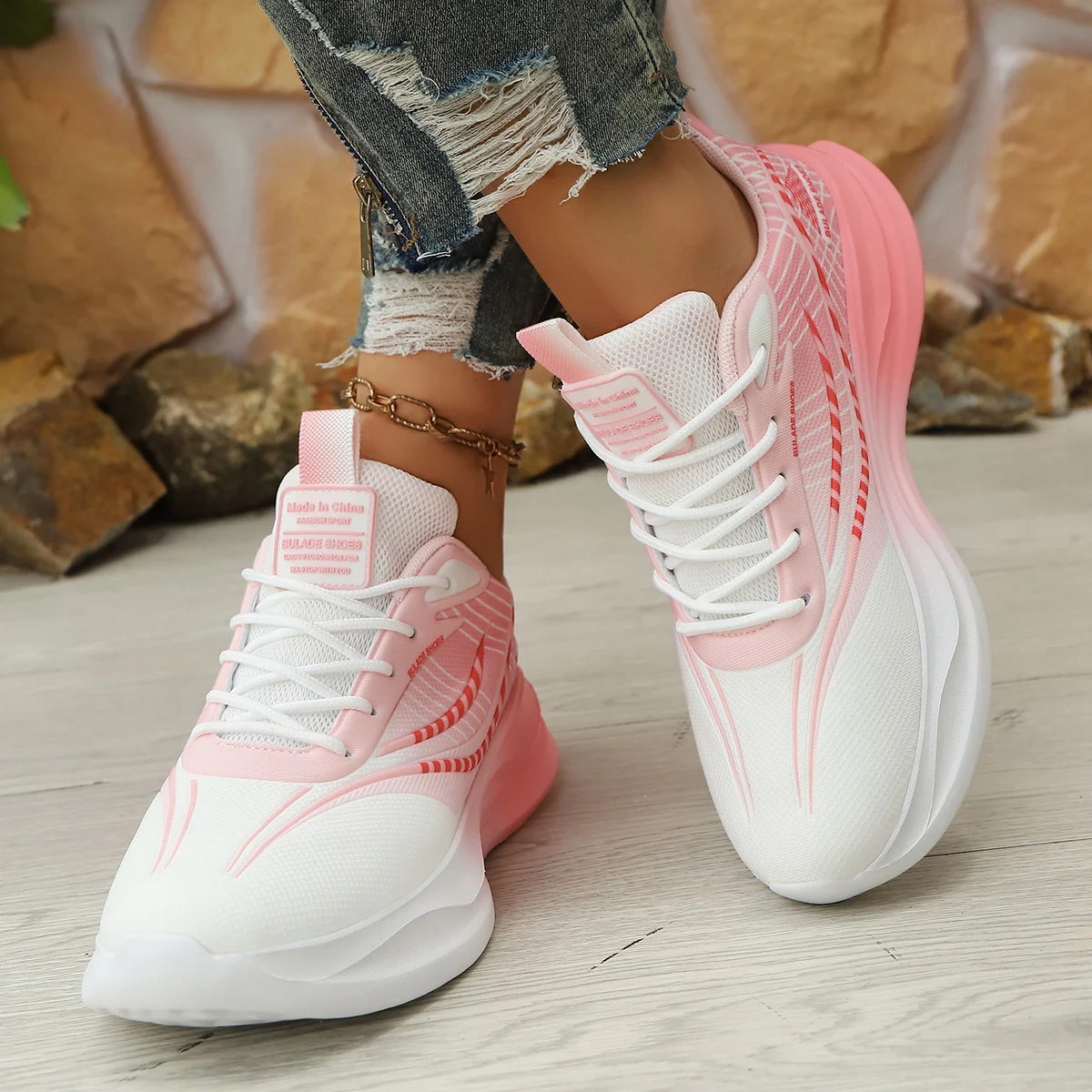 

Высококачественные спортивные кроссовки для женщин, повседневные кроссовки на платформе, дышащие кроссовки для бега, тренировок и баскетбола.