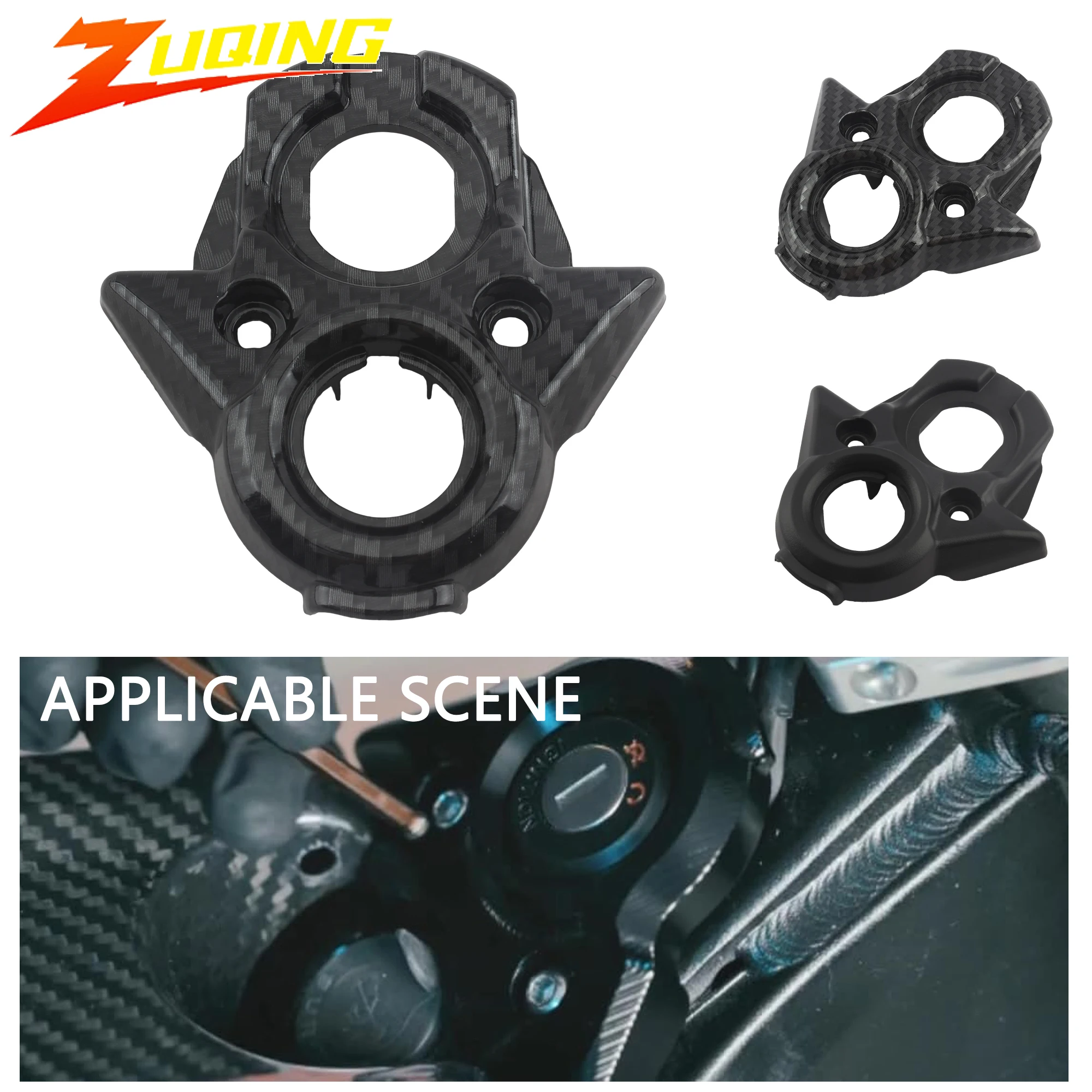 ل Sur-Ron ضوء النحل X دراجة نارية ألياف الكربون غطاء التحكم المركزي الكسوة لوحة القيادة حامي موتوكروس اكسسوارات أجزاء #1