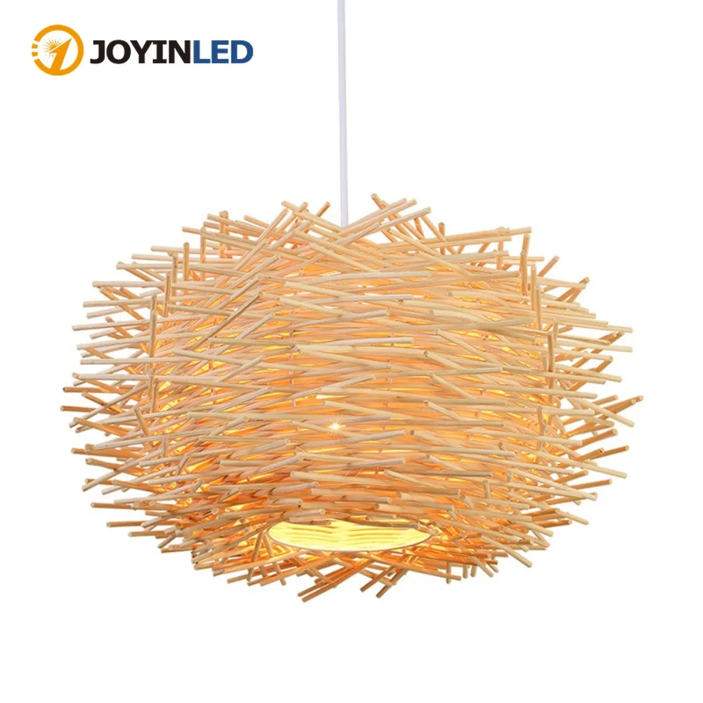 

Japanese Bamboo Chandelier Rattan Pendant Lamp Woven Hanging Light Ceiling Lamp for Home Cafe Bar Decorate Restaurant Lighting