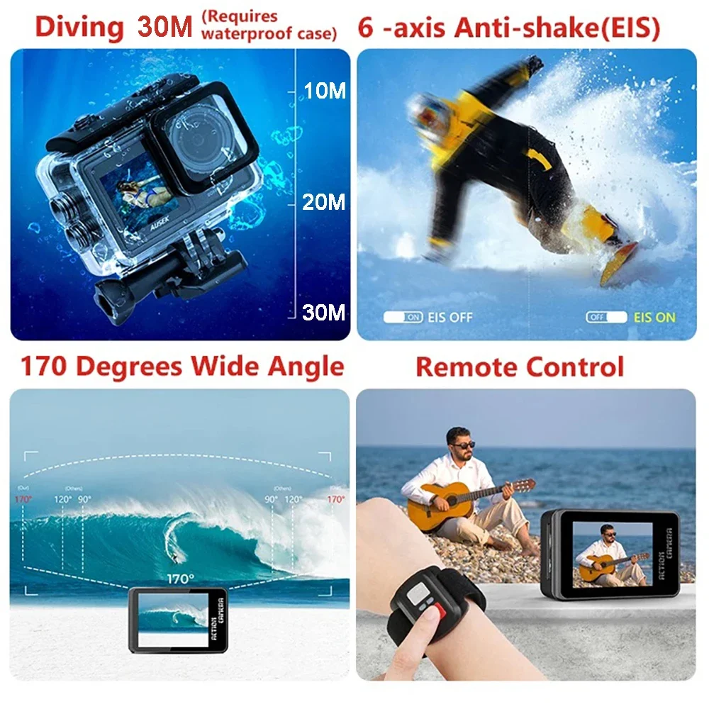 M81TRW Action Camera 5K 4K60FPS 50MP EIS DVR Webcam 2\