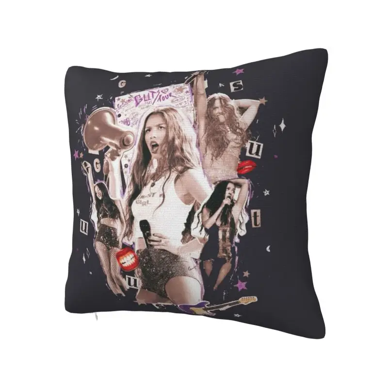 Custom Singer O-Olivia Cool R-Rodrigo Posters Square Pillow Cover Home Decor 3D Two Side Printing Cushion Cover for Living Room