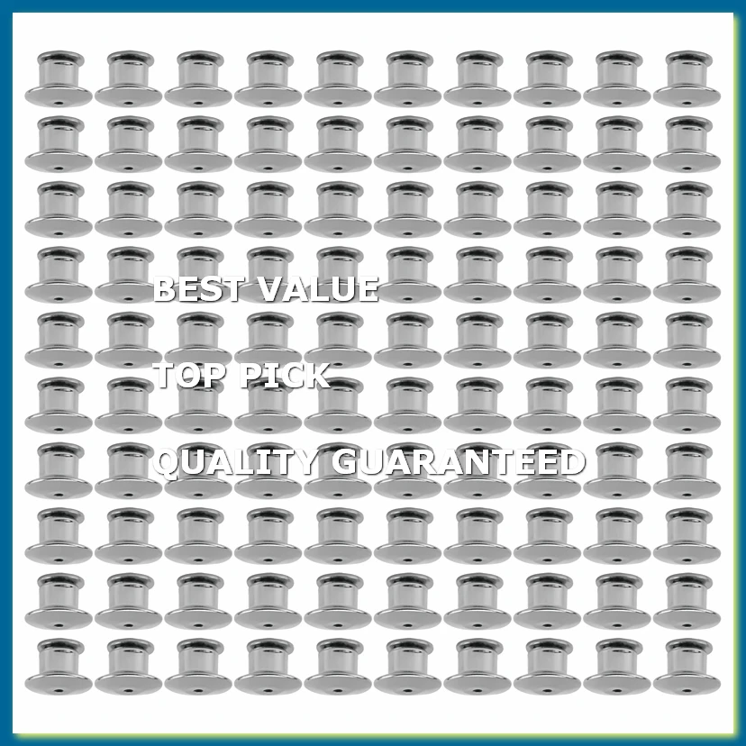 100PCS Locking Pin Back Locking Pin Retainer Buckle, Used for Locking the Back of Metal Pin of Brooch Enamel Lapel Pin