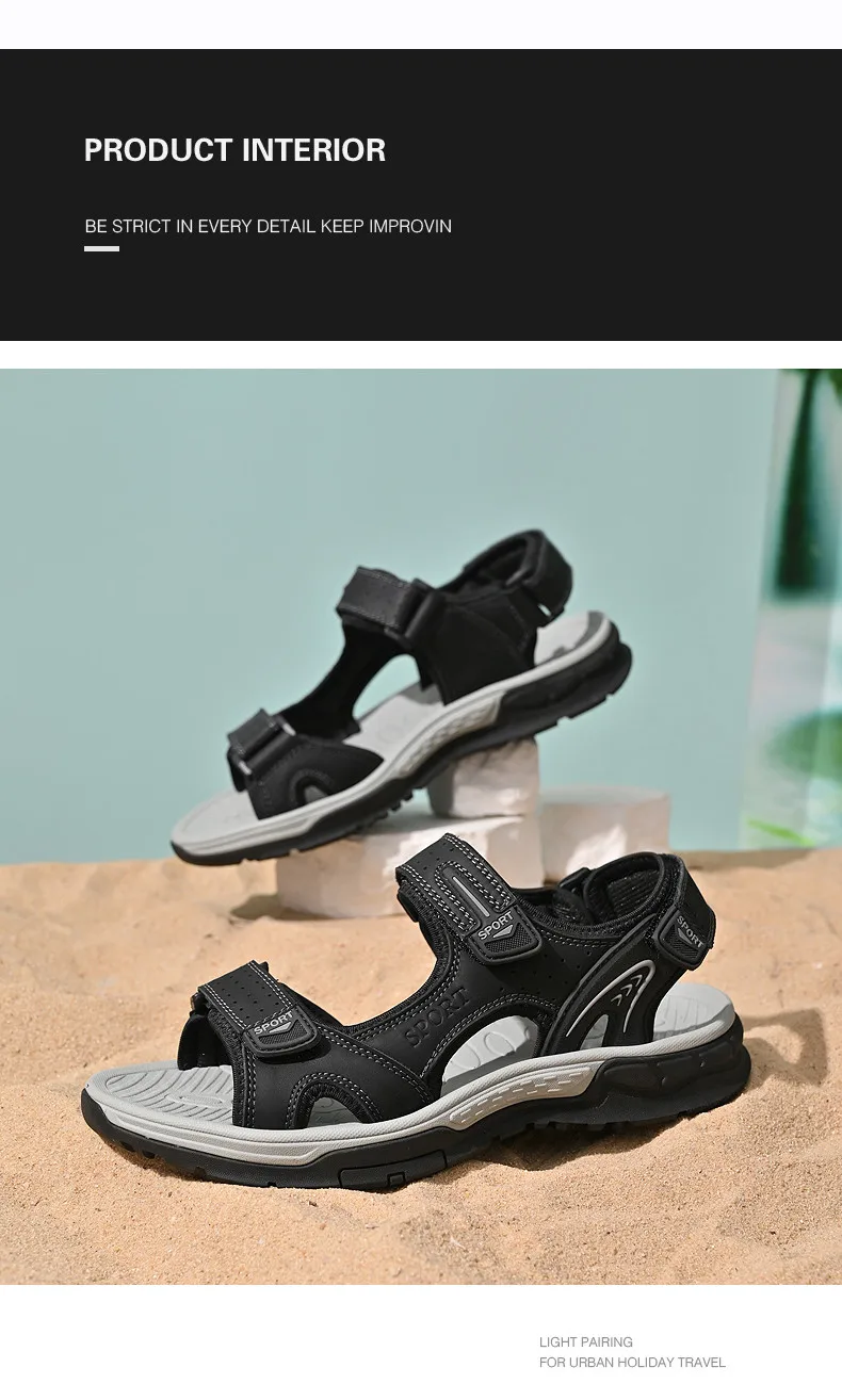 Sommer Herren-Sandalen Lässige Bequeme Sandalen 2025 Neue Designer-Sneaker Leichte Outdoor-Sandalen Strandsandalen Herrenschuhe – Detail 10