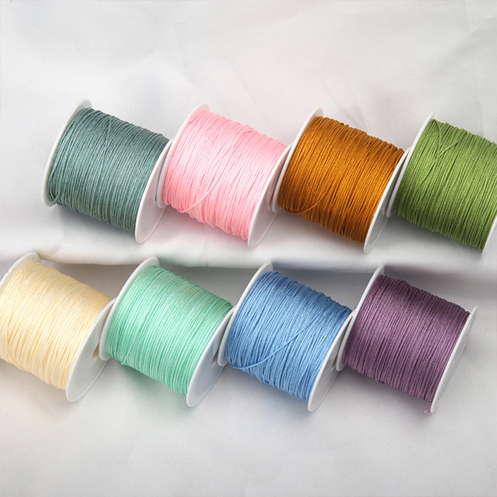 40m/Roll 0.8m Nylon Thread Cord String for Jewelry Making Handmade Woven Rope Jade Thread Bracelet Necklace Handmade Craft