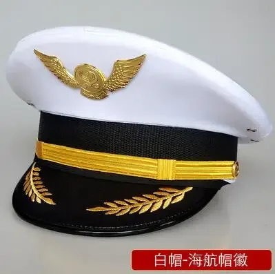 Aviation Cap Pilot Uniform Hat Work Airplane Men Spring Embroider Chinese