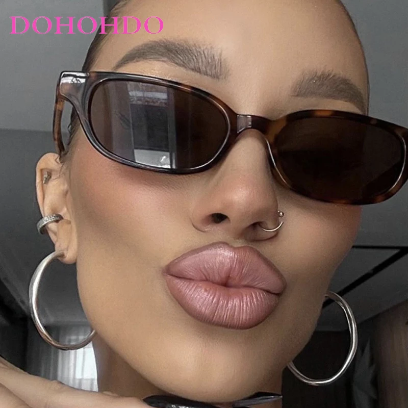 

Luxury Fashion Brand Designer Small Oval Cat Eye Sunglasses For Women Men Trending Summer Traveling Shades Female UV400 Lentes
