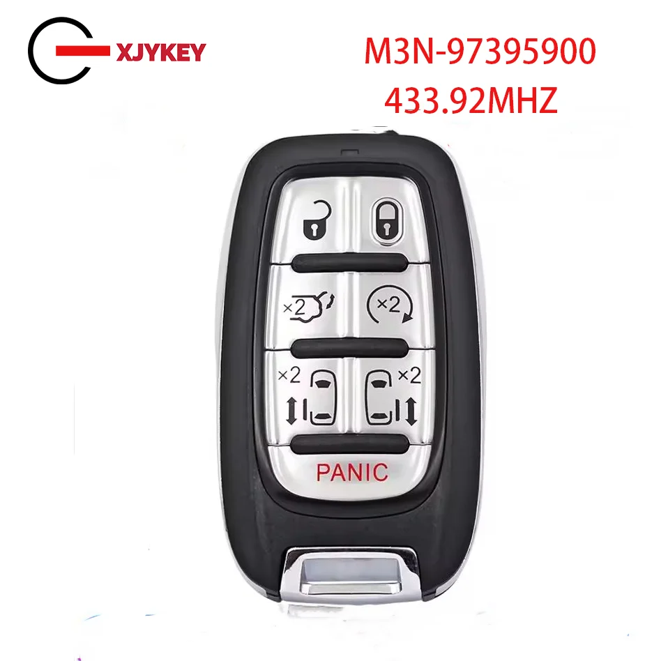

XJY 7 Buttons M3N-97395900 For Chrysler Pacifica 2017 2018 2019 2020 Voyager 2021 2022 2023 433MHz Remote Key Fob 68217832AC