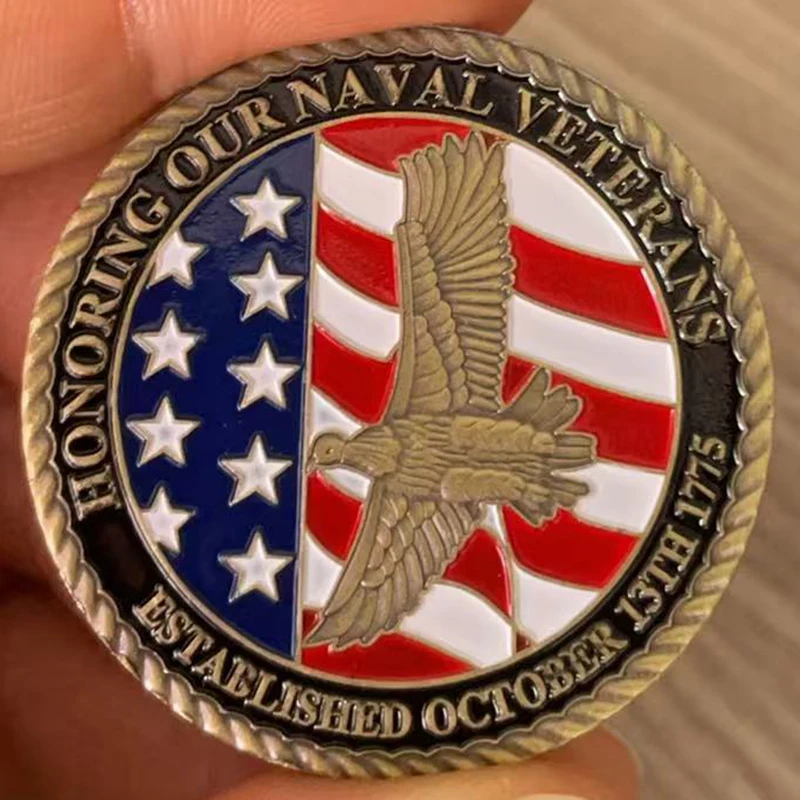 United States of America Department of The Navy Souvenir Coin Collectible Gift Challenge Coin Commemorative Coin