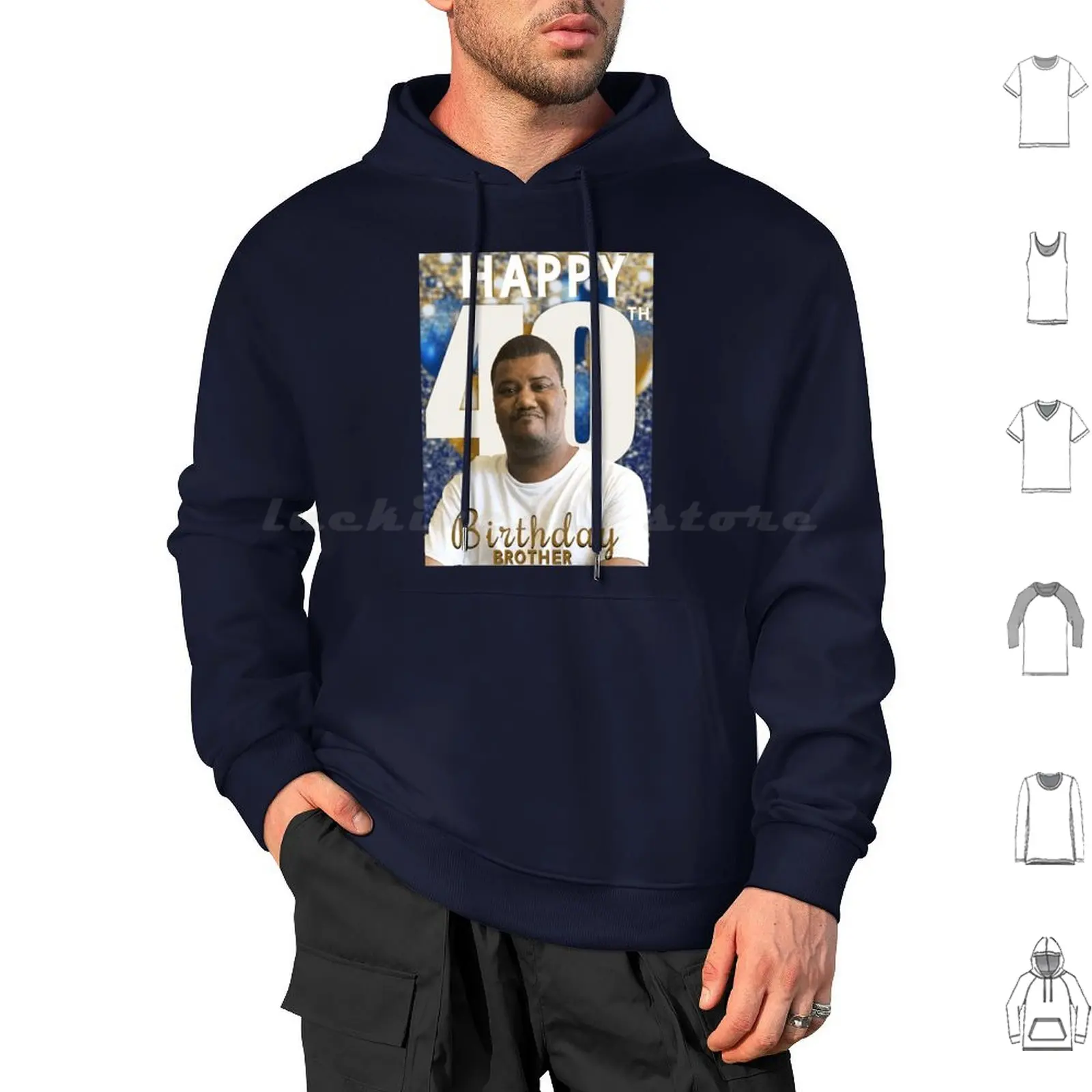 Happy Birthday , Brother! Hoodie cotton Long Sleeve Happy Birthday Brother