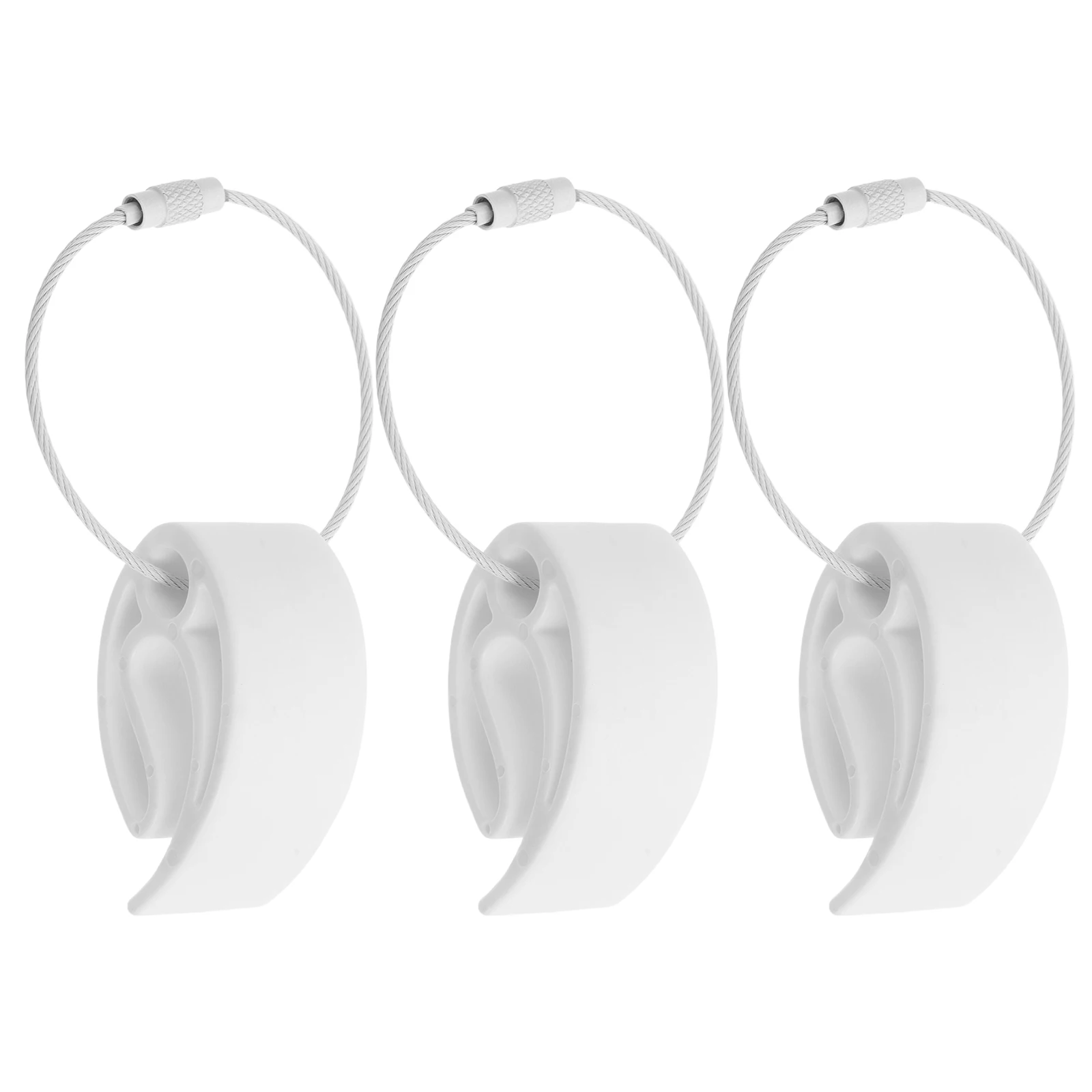 

Extreme 3 Pcs Flying Disc Clips Portable Wire Cable Carrying Accessory Sports Beach PE Material Longevity Outdoor