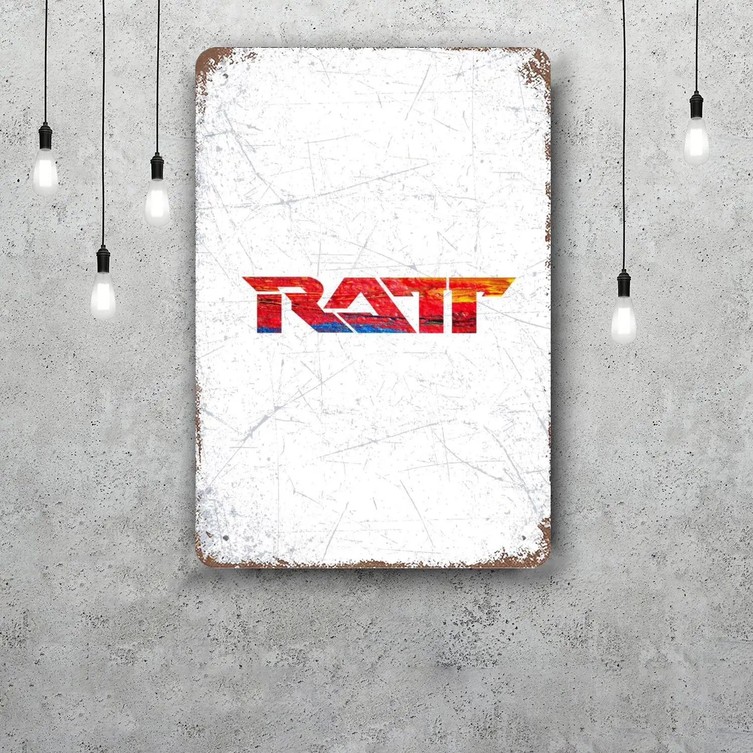 Ratt Decor Vintage Metal Signs Tin Signs Captain Poster Decor for Bar Pub Club Man Cave Wall Decoration