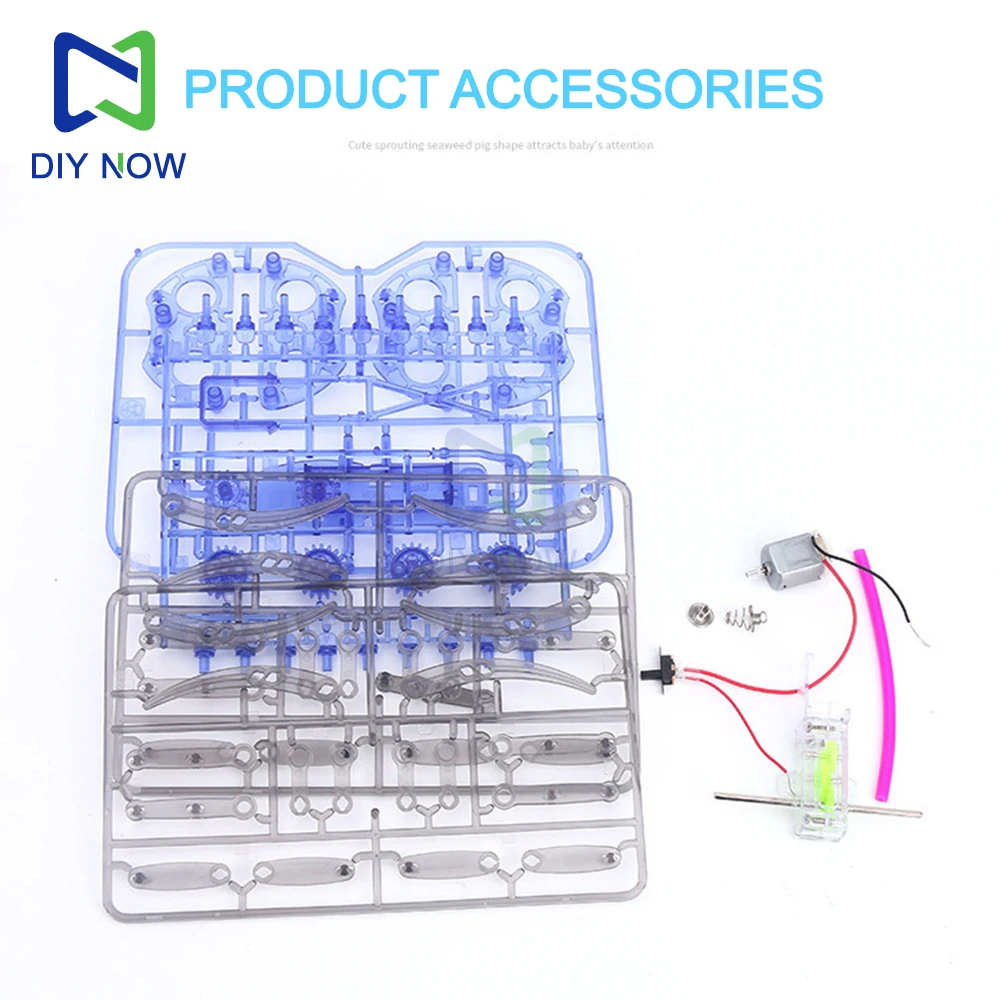 Kit elettronico fai-da-te Robot ragno elettrico Modello animale fatto a mano Robot ragno elettrico educativo per bambini Kit fai da te Giocattolo di assemblaggio