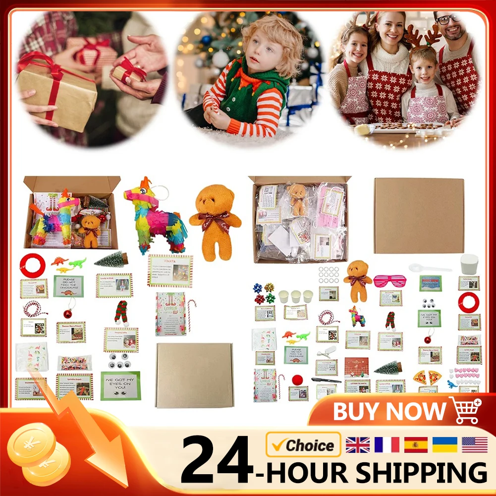 2024 Elf Kit 12/24 Days of Christmas Christmas Elf Kits Elf on The Shelf Kit Gift for The Children Or Friends and Family