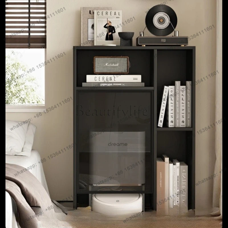 sweeping robot storage small apartment base station shelf living room bookcase bookcase housekeeping cabinet narrow