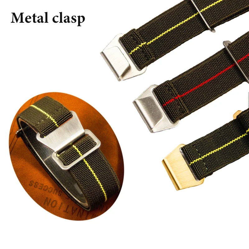 18mm 20mm 22mm Nylon Strap for Samsung Galaxy Watches 3 for Amazfit Watch Troops Parachute Backpack Watctband MenBracelet