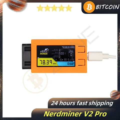 Antminer S9 Nerdminer V2 78KH/S 1.6.3 Firmware com ventilador 1W Consumo de energia 2$ Ano para ter ele Máquina de mineração Bitcoin alimentada
