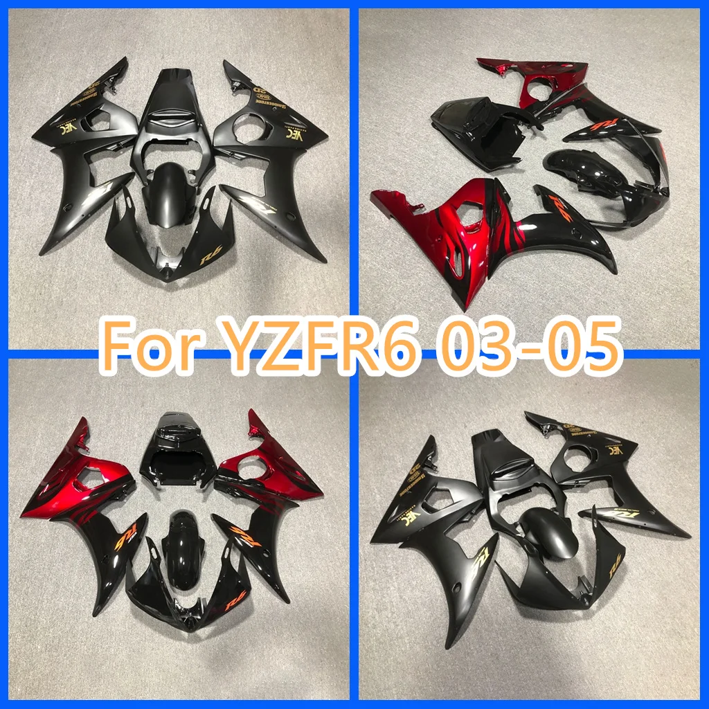 

For YAMAHA R6 03 04 05 Matte black Bodywork 2003 2004 2005 YZF R6 Motorcycle Fairing pannel