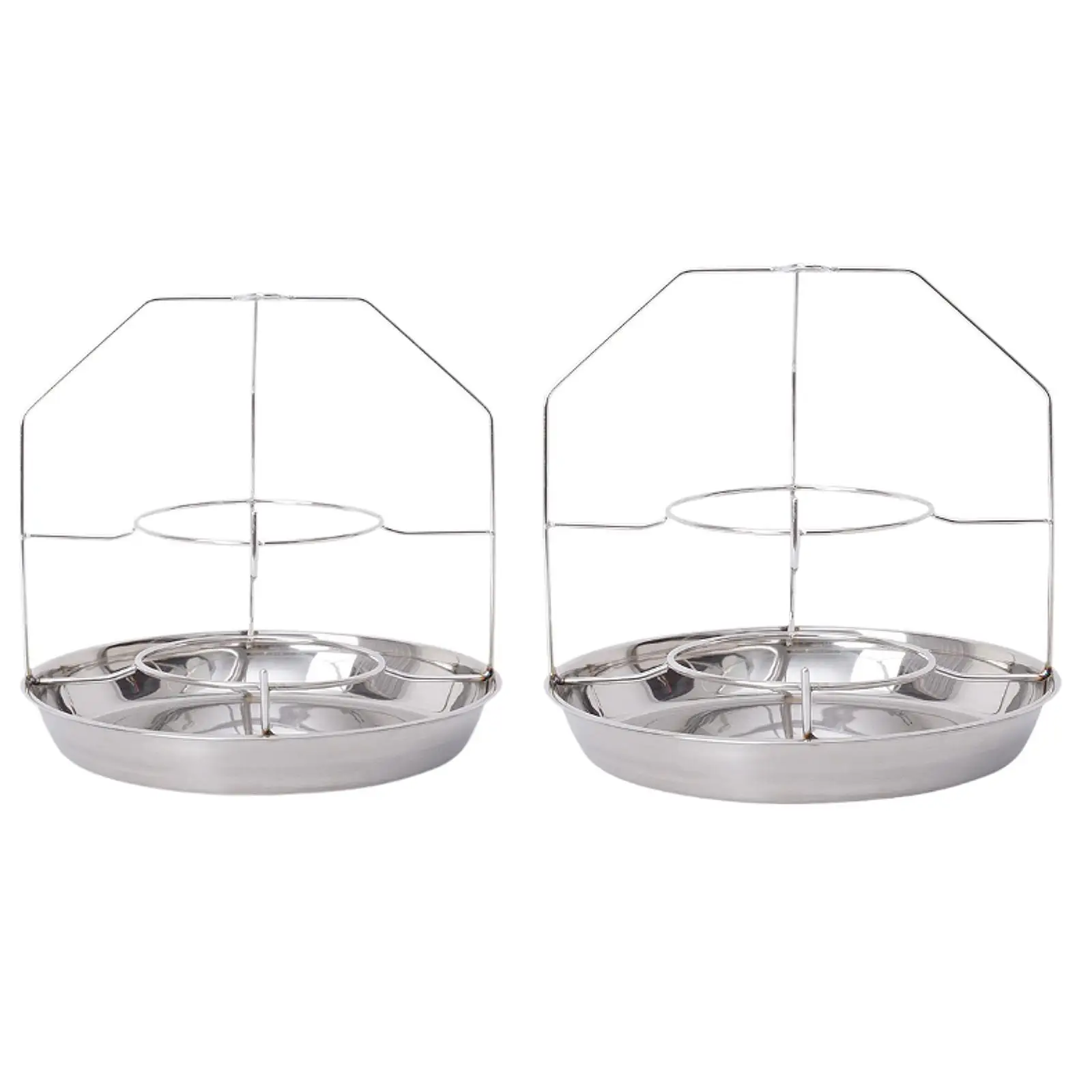 

BBQ Tray Holder Stainless Steel Grill Net Storage Basket Versatile Portable