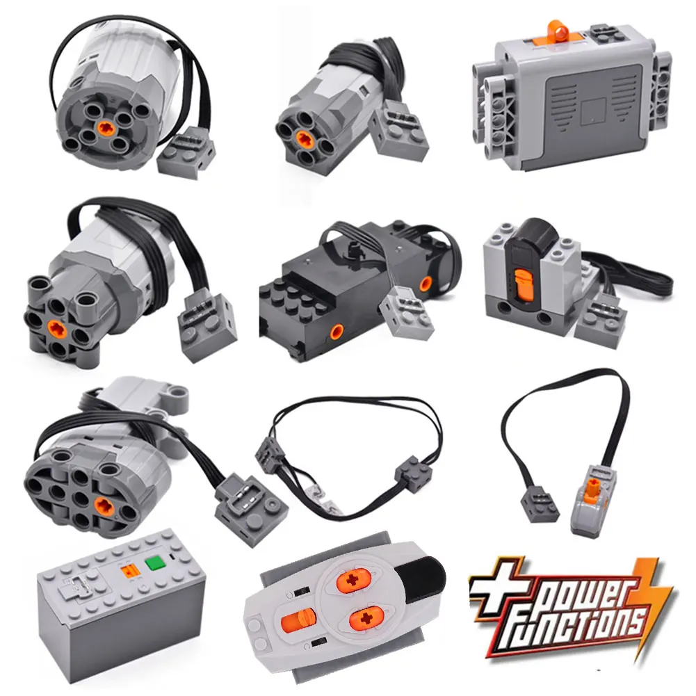 Power Multi Functions Technical Parts Motor Tool Servo Train Motor 8293 8883 PF Model Sets Building Blocks Compatible All Brands