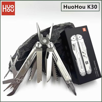 K30 Pro Multitool Knife Youpin HuoHou 18 In 1 Folding Pliers Knife Scissors Saw Portable Outdoor Multifunctional EDC Equipment