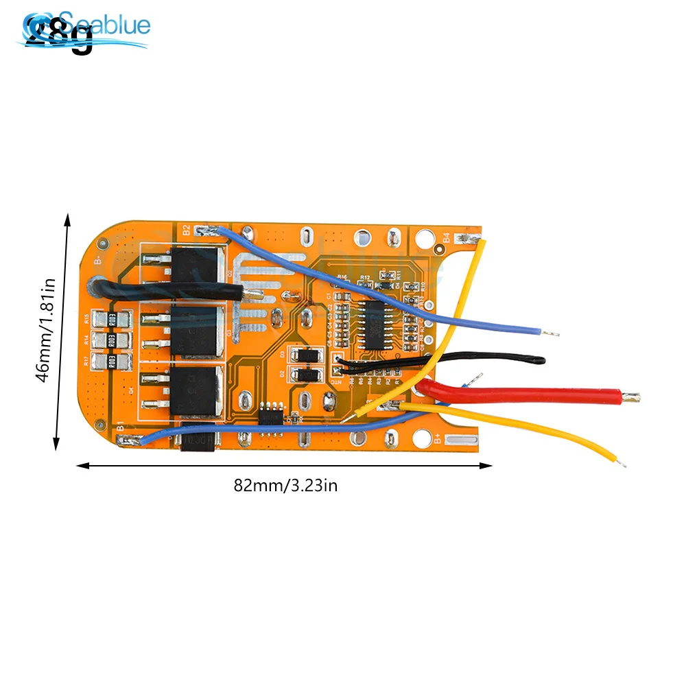 BMS 5S 19V 21V Li-ion Battery Charger Protection Board Battery Charging Protection Board BMS Module For Power Tools