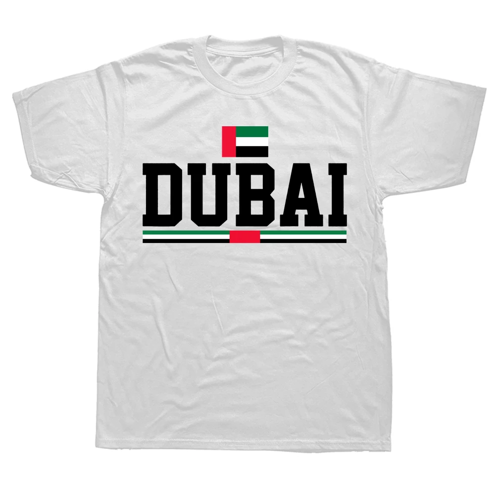 Funny Dubai T Shirts Graphic Printed Vintage Casua Fashion Cotton Streetwear Short Sleeve  Summer Men Large Size T shirt