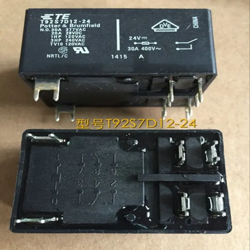 10PCS TE T92S7D12-24 relay original