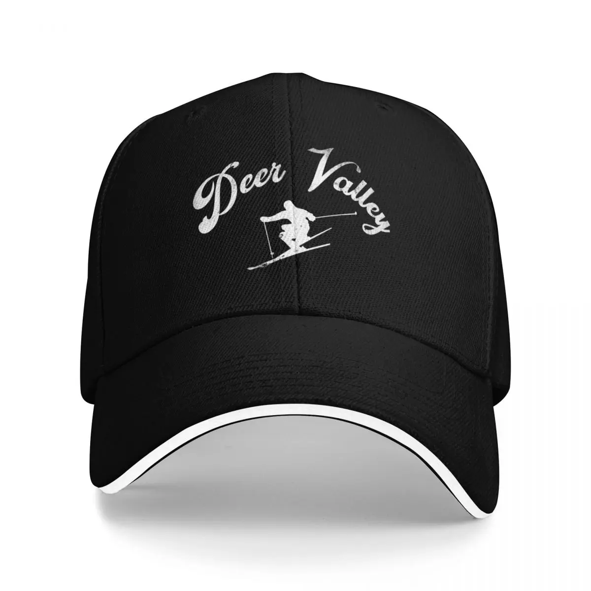 Deer Valley Ski Vintage Utah Skiing Cool valley Skier Gear Baseball Cap Designer Hat Male hat golf hat genuine For Girls Men's