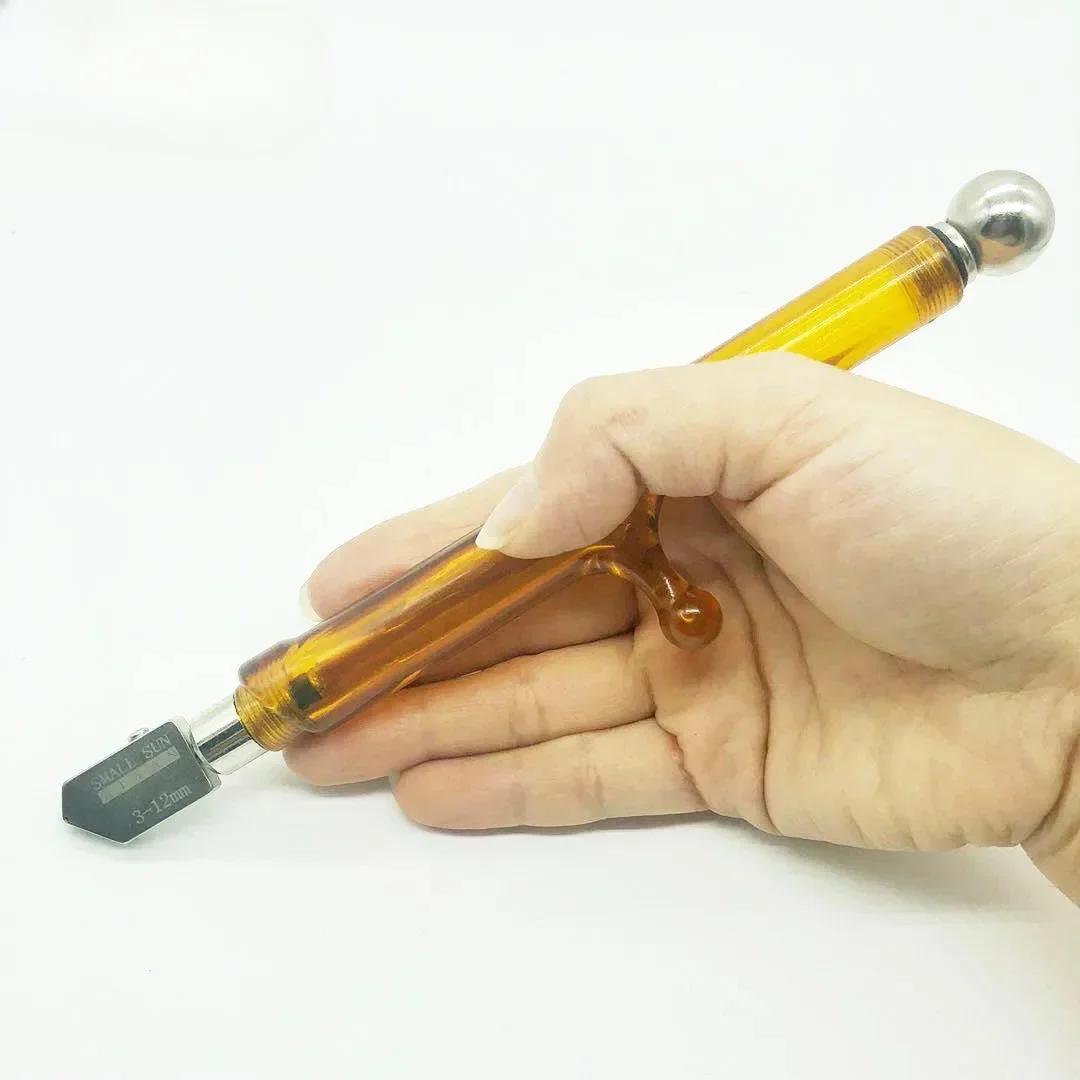 Pistol Grip Glass Cutter 3-12mm Custom-grip Service Life 12,000m Stained Glass Cutting Tool