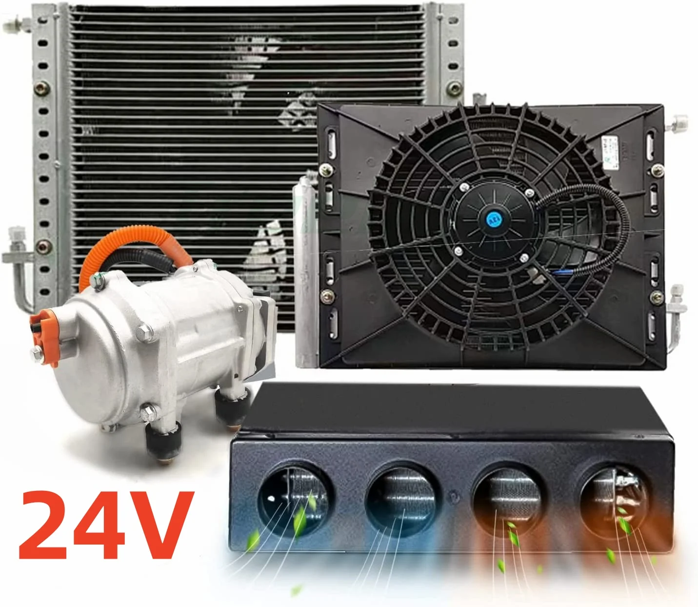 Treeligo 12V Universele Auto Airco Autoverwarming Koeling Elektrische Parkeer Airco Set 10500BTU