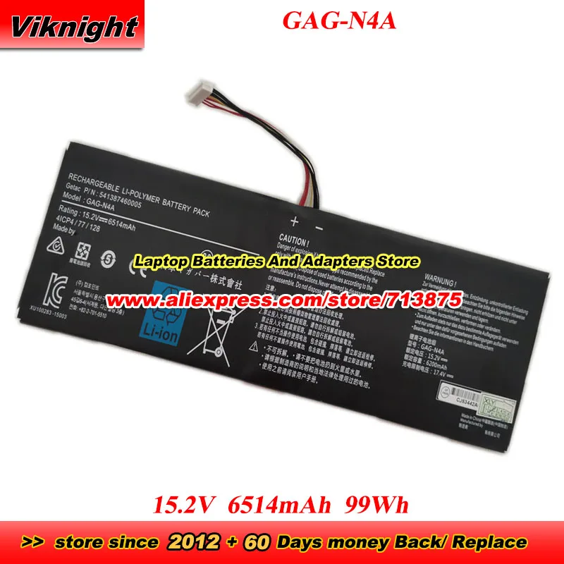 

GAG-N4A Battery 15.2V 6514mAh 99Wh for Gigabyte Aero 15 OLED XD 15 RP75 16 RP86 17 HDR YD 17 XE4 16 YE5 15G KC 15G XC 15P XC