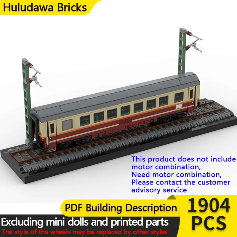 

Модель городской автомобиль MOC, строительные кирпичи, железная дорога, пассажирский поезд, каретка, модульная технология, детские праздничные подарки, сборные игрушки, костюм