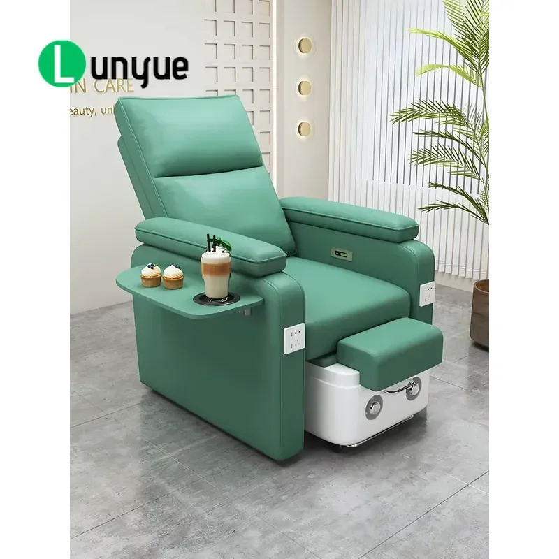 Electric Multifunctional Modern Nail Foot Bath Chaise Lounge for Pedicure Eyelash Care Beauty Spa Furniture Comfortable