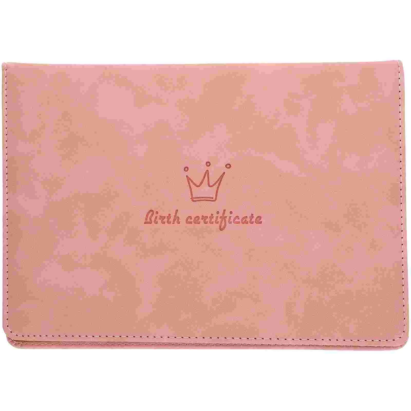 Funda de carpeta para certificado de nacimiento, Protector para Decoración, regalo, almacenamiento para el hogar