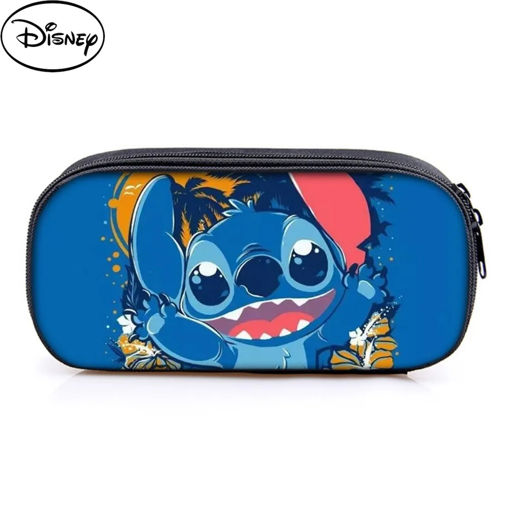 Kawaii Stitch Multi-layer Pencil Case Bag Lilo & Stitch Pencil Box High-capacity Pen Bags Student Shool Stationery Children Gift